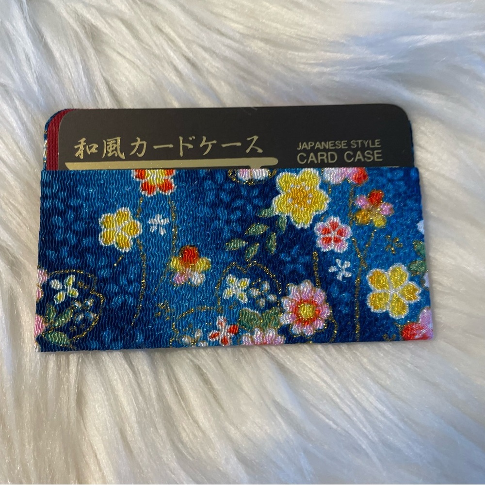 🎁3/$30 NEW Floral Japanese Style Card Holder